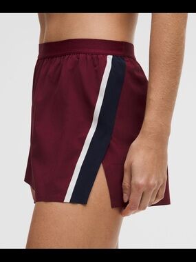 Lululemon high rise split short 3” stripe